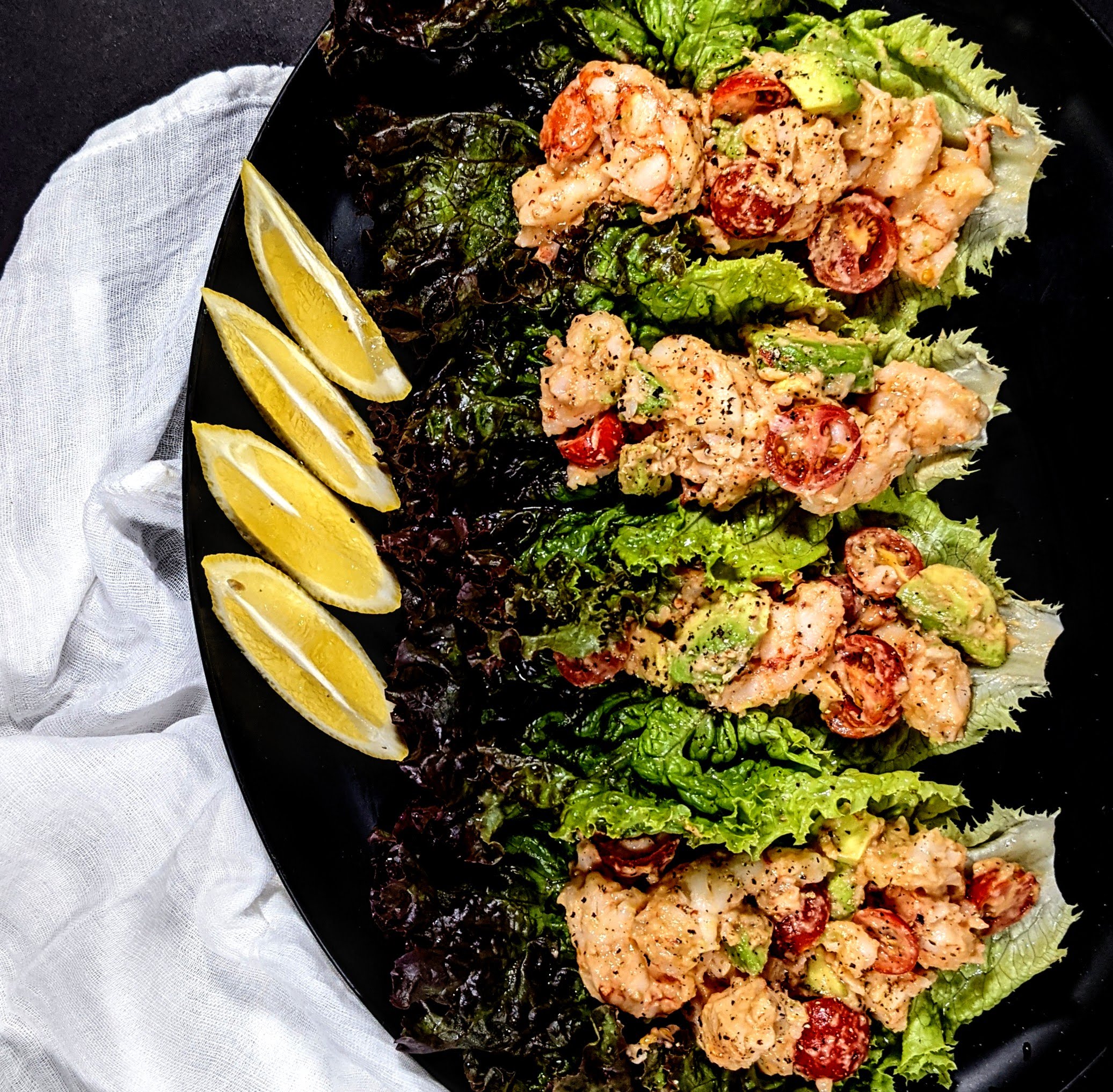 Creamy Shrimp Lettuce Wraps